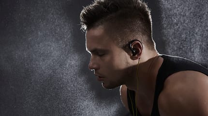 Crossfit,Man,Tired,Sweating,Gym,Physical activity,Exercise,Weight training,Dim,Workout,Motivation,Earphones,Music,Determination,Human face,Close up,Eyes closed,One person,Side view,Sport,Weights,Healthy lifestyle,Dusk,Sweat,Mouth open,Tiredness,Human muscle,Athlete,Male,Bowing,Drop,Facial expression,Health club,Indoors,The human body,Endurance,Young adult,Energy,Passion,Focus,Body conscious,Photography,Color Image,Colour Image,25-30 Years,Debica,Poland,Horizontal Man very focused on his workout. Debica, Poland