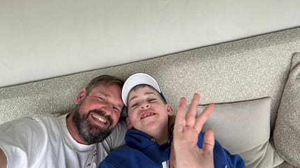 Steven Baumgärtner und sein Sohn Steven Baumgärtner und sein Sohn
