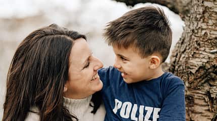 Tomma  Rabach und ihr Sohn Noah 