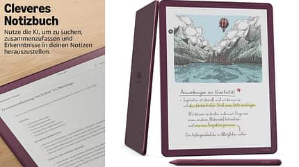 Der Kindle Scribe Colorsoft verbindet E-Reader und digitales Notizbuch in einem stilvollen Gerät.