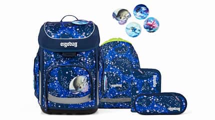 Der ergobag cubo kombiniert klassische Schulranzen-Optik mit ergonomischem Tragekomfort.