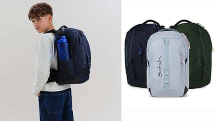 Der Satch con_next verbindet ergonomischen Tragekomfort mit modernem Design für ältere Schüler:innen.