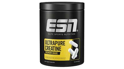 ESN Ultrapure Creatine auf weißem Hintergrund