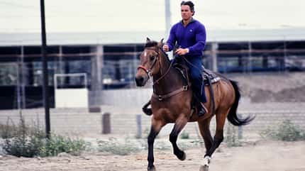 Arnold Schwarzenegger-Training für 'Conan El Barbaro' Arnold Schwarzenegger-Training für 'Conan El Barbaro'