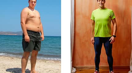 Sebastian hat 42 Kilo abgenommen: Vorher wog er 120 Kilo und nachher 78 Kilo Sebastian hat 42 Kilo abgenommen: Vorher wog er 120 Kilo und nachher 78 Kilo