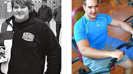 Anton hat abgenommen: vorher wog er 128 Kilo, hinterher 85 Kilo Anton hat abgenommen: vorher wog er 128 Kilo, hinterher 85 Kilo