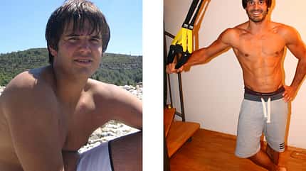 Manuel nahm 22 Kilo Fett ab und 6 Kilo Muskeln zu Manuel nahm 22 Kilo Fett ab und 6 Kilo Muskeln zu