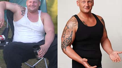 Marco speckte von 130 auf 89 Kilo Marco speckte von 130 auf 89 Kilo