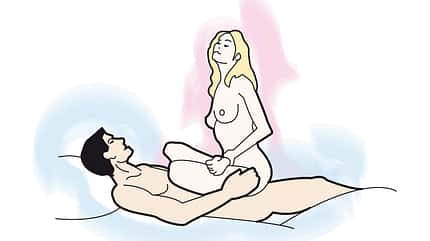 Sexstellung Nr. 42: Oben auf Sexstellung Nr. 42: Oben auf