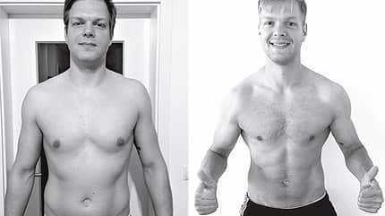 Vorher-Nachher-Bilder nach 100 Tage Bodyweight-Training Vorher-Nachher-Bilder nach 100 Tage Bodyweight-Training