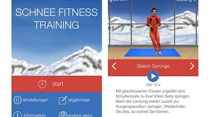 Top-Apps für die Piste: Schnee Fitness Trainer Top-Apps für die Piste: Schnee Fitness Trainer