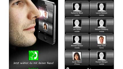 Mit "NoseDial" können Sie mit Ihrer Nase wählen Mit "NoseDial" können Sie mit Ihrer Nase wählen