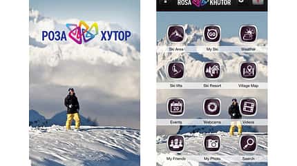 Die App "Rosa Khutor" Die App "Rosa Khutor"
