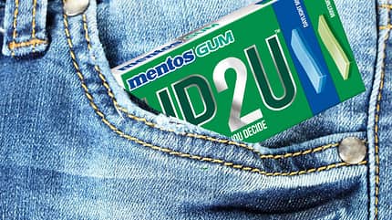 Frischer Atem unterwegs mit Mentos Up2U Kaugummi Frischer Atem unterwegs mit Mentos Up2U Kaugummi
