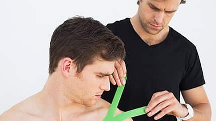 Kinesio Tapes sind elastischer als Bandagen