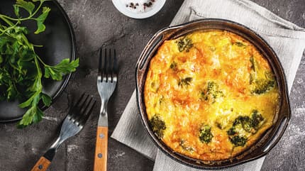 Super lecker und schnell zubereitet: Frittata mit Nudeln vom Vortag