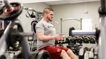 Tim beim Workout Tim beim Workout