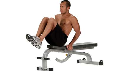 Ruder-Crunches im Sitzen Ruder-Crunches im Sitzen
