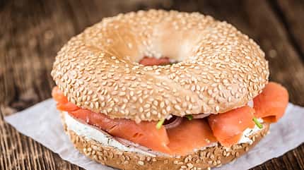 Gesunder Bagel als Snack Gesunder Bagel als Snack