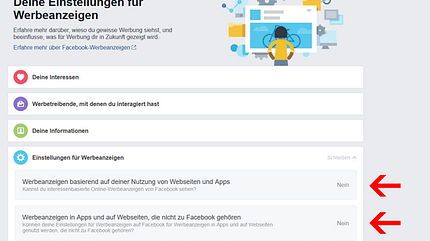 Schalten Sie die personalisierte Werbung bei Facebook ab! Schalten Sie die personalisierte Werbung bei Facebook ab!