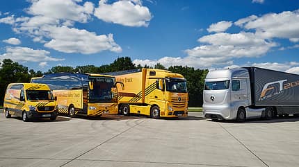 Taxi, Bus, LKW: Die Technik des Future Truck von Mercedes-Benz könnte ganze Berufsbranchen betreffen Taxi, Bus, LKW: Die Technik des Future Truck von Mercedes-Benz könnte ganze Berufsbranchen betreffen