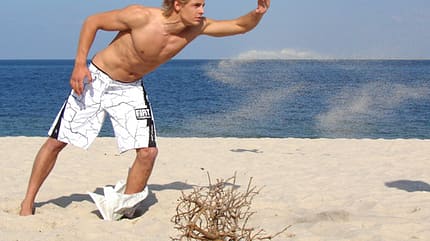 Florian Jung trotzt Wind und Wetter Florian Jung trotzt Wind und Wetter