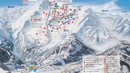 Pistenplan Kitzsteinhorn Pistenplan Kitzsteinhorn