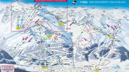 Pistenplan 2015/16: Sölden Pistenplan 2015/16: Sölden