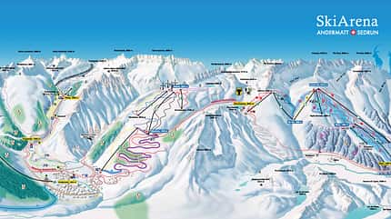 Pistenplan 2015/16: SkiArena Andermatt-Sedrun Pistenplan 2015/16: SkiArena Andermatt-Sedrun