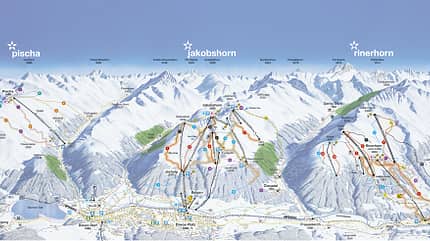 Pistenplan 2015/16: Davos - linke Talseite Pistenplan 2015/16: Davos - linke Talseite