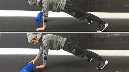 Stabi-Move: Verschobene Shoulder-Taps Stabi-Move: Verschobene Shoulder-Taps