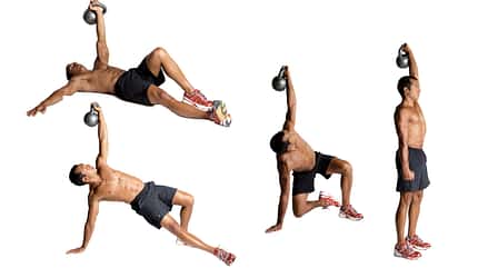 Aufstehen mit Kettlebell Aufstehen mit Kettlebell