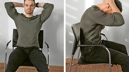Mit dieser Übung dehnen Sie Ihren Nacken Mit dieser Übung dehnen Sie Ihren Nacken