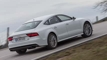 Der straffe Audi kann beim Thema Federungskomfort nicht ganz mit der Konkurrenz mithalten. Der straffe Audi kann beim Thema Federungskomfort nicht ganz mit der Konkurrenz mithalten.