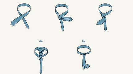 Anleitung: Den Four-in-Hand-Krawatten-Knoten binden Anleitung: Den Four-in-Hand-Krawatten-Knoten binden