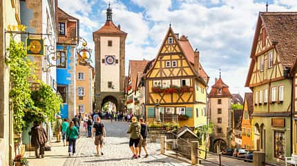 Mittelalterliches Flair gibt's in Rothenburg ob der Tauber Mittelalterliches Flair gibt's in Rothenburg ob der Tauber
