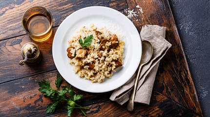 Pilzrisotto ist ein echter Klassiker Pilzrisotto ist ein echter Klassiker