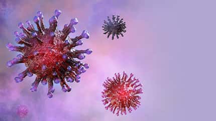 Coronavirus Das Coronavirus hat eine zackenförmige Oberfläche, die an eine Krone erinnert.