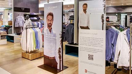 Gerard Butler x Olymp x Breuninger Verkaufsfläche Gerard Butler x Olymp x Breuninger Verkaufsfläche
