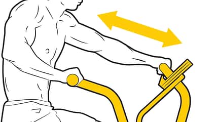 Die Griffe lassen sich am Air-Bike nicht verstellen Die Griffe lassen sich am Air-Bike nicht verstellen