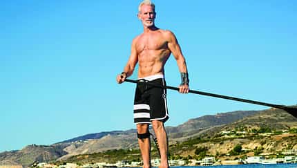Ü50 Mann auf dem SUP-Board