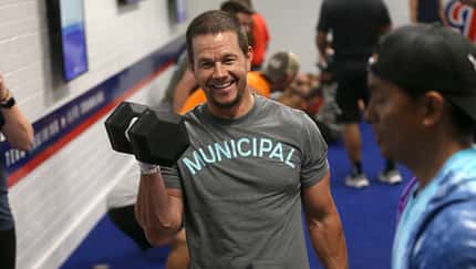 Mark Wahlberg Hosts The Opening Of F45 Training Miramar MCAs