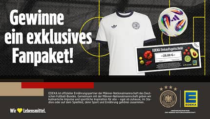 Gewinnspielseite mit abgebildetem Trikot