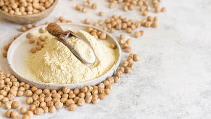 High angle view of food in spoon on table