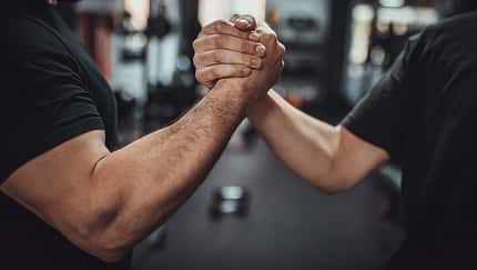 Handshake after good training