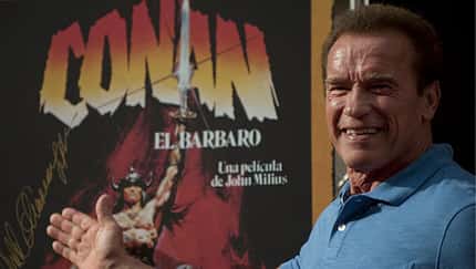 Arnold Schwarzenegger-Training für 'Conan El Barbaro' Arnold Schwarzenegger-Training für 'Conan El Barbaro'