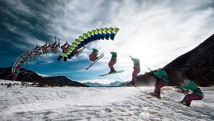 So funktioniert Snowkiten