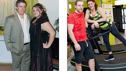 Jospeh hat 28 Kilo abgenommen, seine Frau Christina 57 Kilo