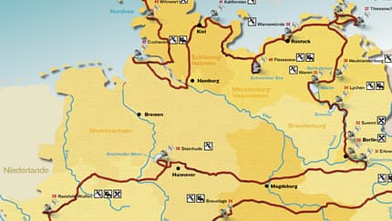 Touren quer durch Deutschland