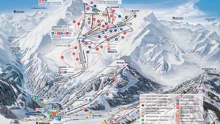 Pistenplan 2014/15: Kitzsteinhorn